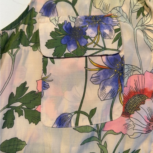 Express Multicolor Floral Sleeveless Blouse - Picture 6 of 9